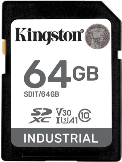 Industriële microSD-kaart 64 GB CL10 UHS‑I