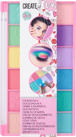 Oogschaduwpalette pink 12 tinten