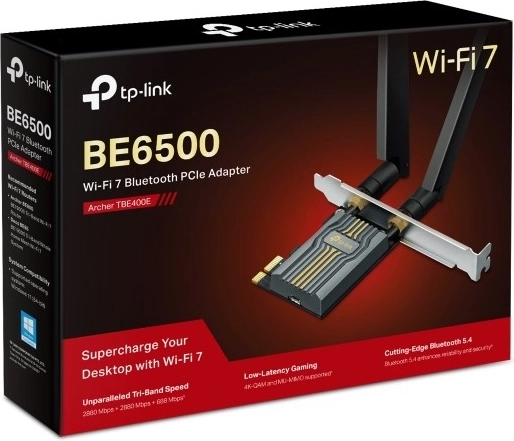 Tri-band Wi-Fi 7 met een snelheid tot 6 452 Mb/s