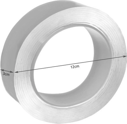 Transparante rol met praktische afmetingen
