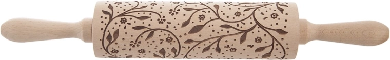 Houten decoratieroller met stelenpatroon 20/38 cm