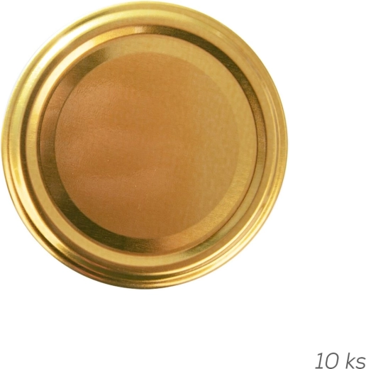 Metalen schroefdeksel Twist-Off 66 Goud (10 stuks)