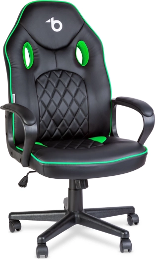 Gamingstoel met rugleuning zwart/blauw