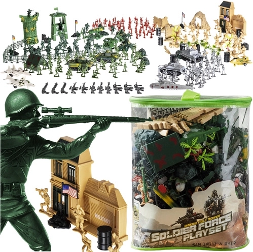 Militaire basis – set soldaatjes met accessoires (300 onderdelen)