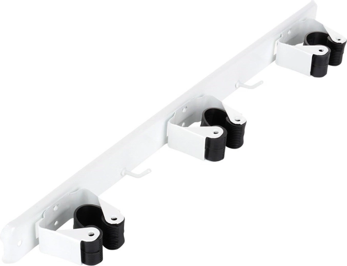 Drie stevige klemmen + twee haken