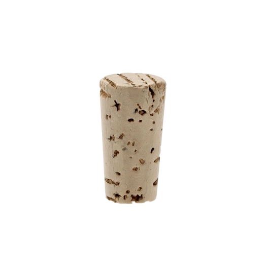 Natuurlijke conische kurkstop 21 × 40 mm voor flessen
