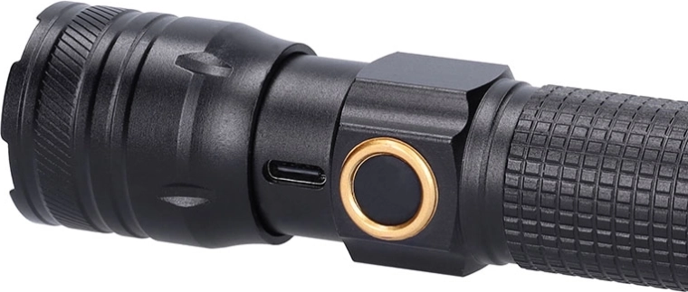 Robuuste zaklamp voor outdoor (IP44) met USB‑C opladen