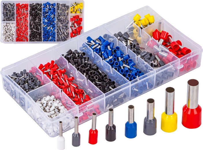 Set adereindhulzen voor krimpen in organizer (800 stuks)