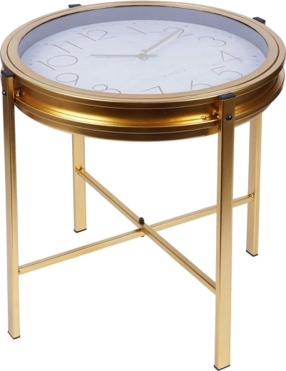 Klok geïntegreerd in het tafelblad