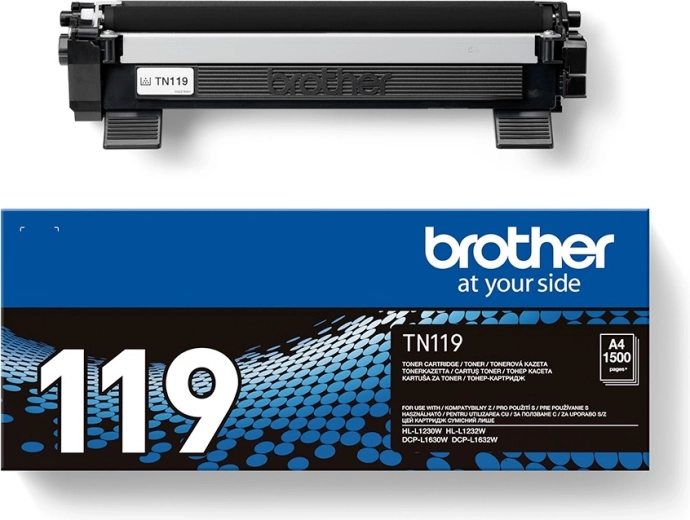 Brother toner TN-119 pro HL-1230 / DCP-1630, zwart, 15.000 pagina’s