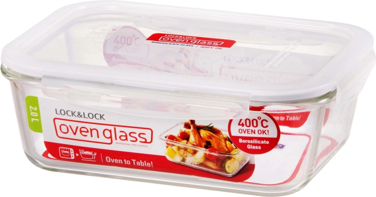 Voedselbak Lock 2 l van glas