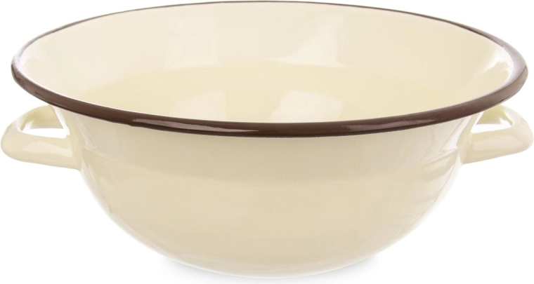 Geëmailleerde keukenkom BROWN 26 cm, 2,5 l