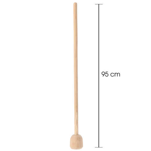 Koolstamper 6 cm, lengte 95 cm