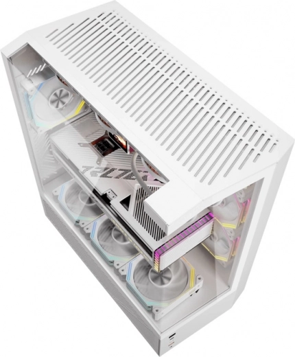 Drie zijden van gehard glas en ARGB-effect