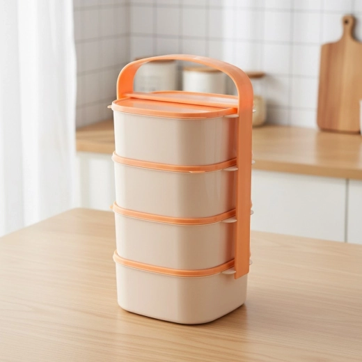 Vier gescheiden bakjes 4×1,15 l