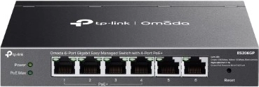 TP-Link Omada 6-poorts gigabitswitch met 4 PoE+