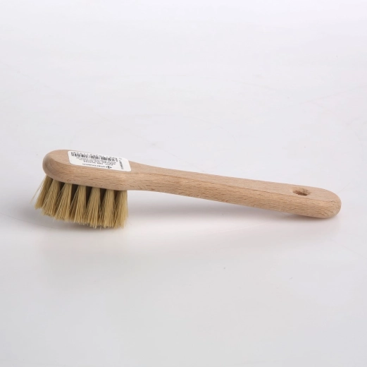 Houten schoenborstel van beukenhout met paardenhaar