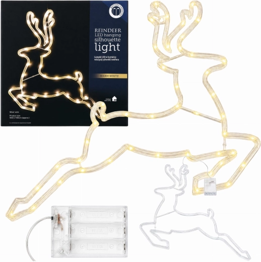 Kerst-LED-rendier van 46 cm met warmwit licht