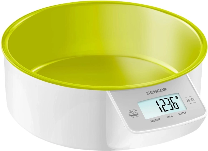 Keukenweegschaal Sencor SKS 4004GR met groene kom