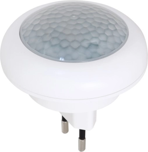 Nacht-LED-lampje voor in het stopcontact met bewegings- en schemersensor - 1 stuk