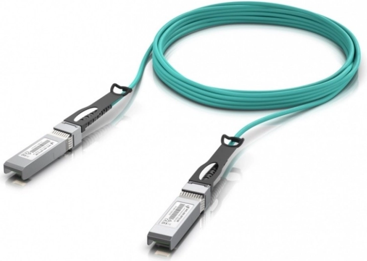 Optische kabel SFP+ AOC 10Gbps 5 m, aqua