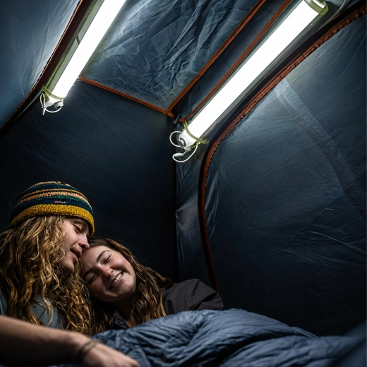 Ideale verlichting voor in de tent