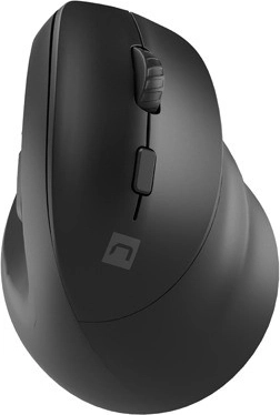 Verticale draadloze muis NATEC Crake 2, 2400 DPI, Bluetooth 5.2 + 2,4 GHz, zwart