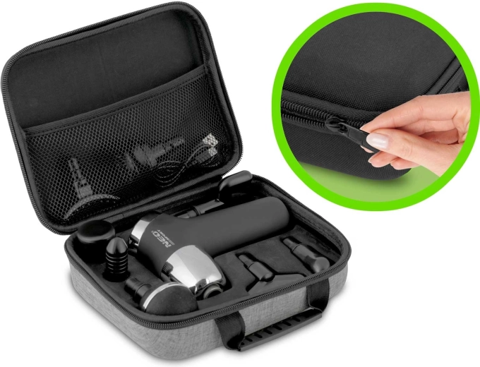 Tot 8 opzetstukken voor gerichte massage van het hele lichaam