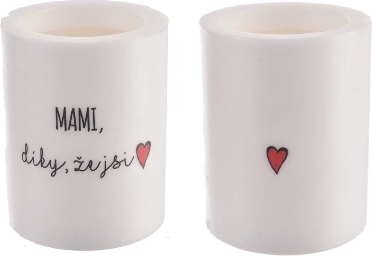 Geurkaars in glas „Mama, bedankt dat je er bent“