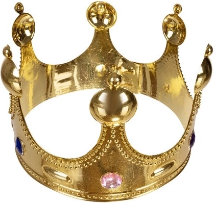 Versierde kroon met “edelstenen”
