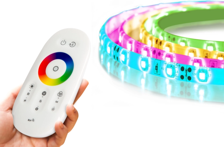 RGB-ledstrip MagicControl 5 m met aanraakbediening en IP65-bescherming