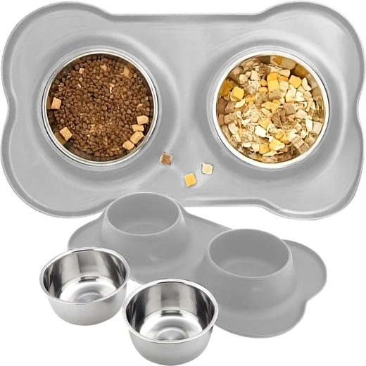 Uitneembare roestvrijstalen bakjes 2 × 450 ml