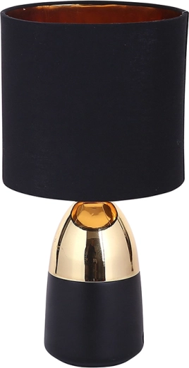Tafellamp met metalen voet goud en zwart 16 × 31 cm
