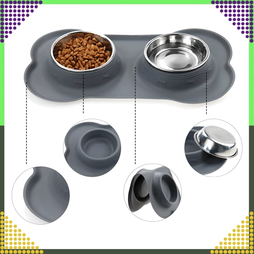 Antislip siliconen onderlegger met opstaande rand