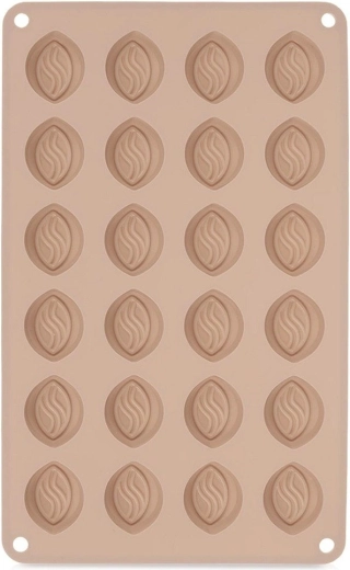 Beige siliconen pralinevorm 27,5 × 17 × 1,5 cm