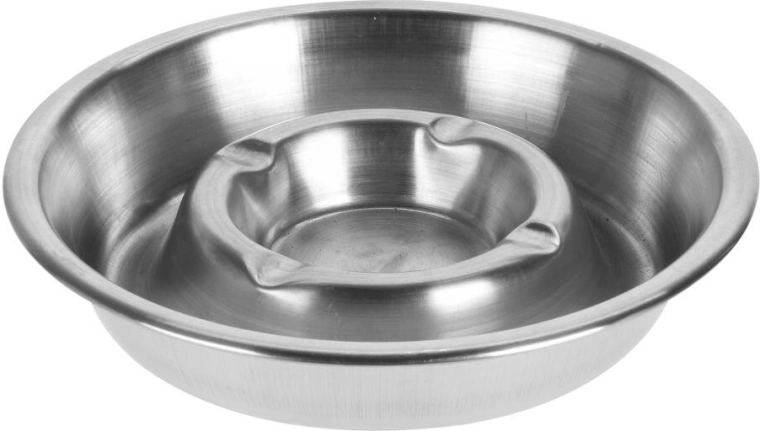 RVS tafel-asbak 13 cm