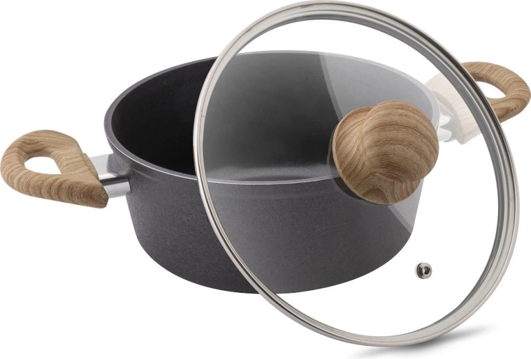 Comfortabele handgrepen met houtlook