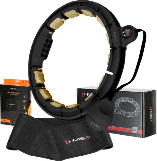 Set massage-hoelahoep HMS HHM13 met gewicht en afslankende band BR163