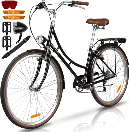 Dames stadsfiets Avilo black