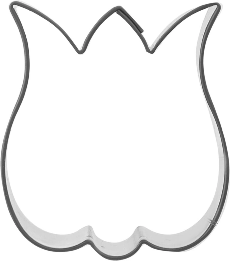 Roestvrijstalen koekjesuitsteker tulp