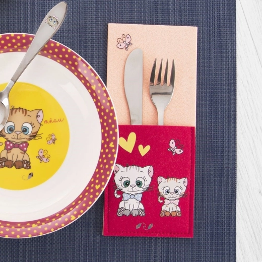 Schattig kinderdesign met katjes