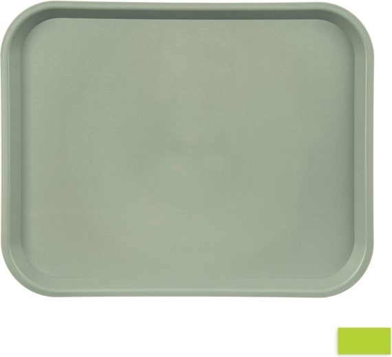 Groene kunststof serveerschaal van UH 45,5 × 35,5 cm - 1 stuk