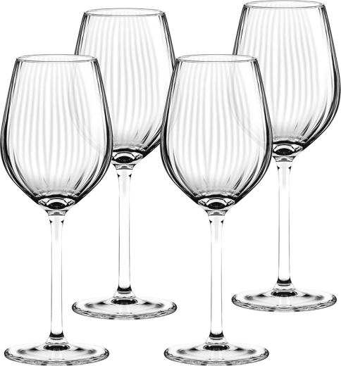 Set van 4 stuks – bijpassende glazen voor tafel en gasten