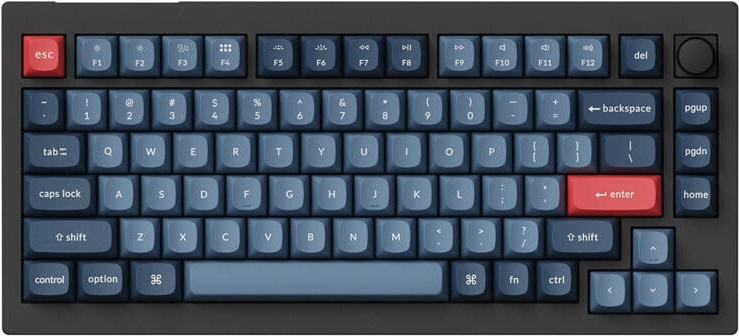 Draadloos mechanisch toetsenbord Keychron V1 Max RGB met banaanschakelaars (zwart)