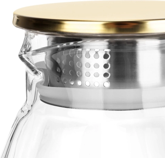 Roestvrijstalen deksel met zeef
