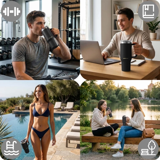 Ideaal voor de hele dag: grote inhoud en thermisch effect