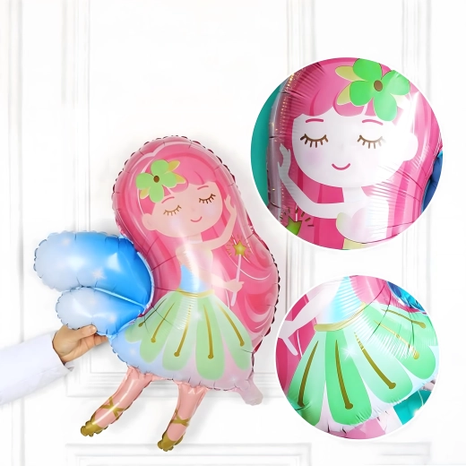 Set verjaardagsballonnen Fee, 5 stuks