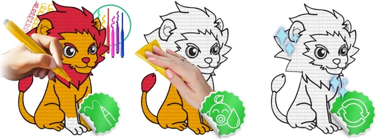 Teken, veeg uit en gebruik opnieuw