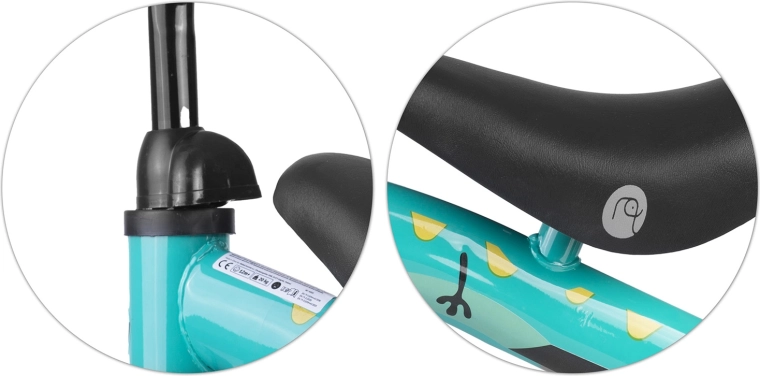 Comfortabel, in hoogte verstelbaar zadel