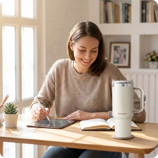 Comfortabel handvat en grote inhoud voor elke dag